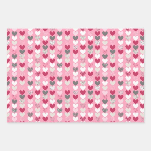Valentijn Gnoome Heart Wrapping Paper Set van 3 (Voorkant 2)