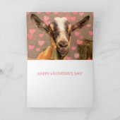 Valentijn Goat Feestdagen Kaart (Binnen)