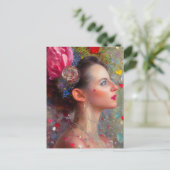 Valentijn Goddess Briefkaart (Staand voorkant)