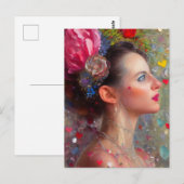 Valentijn Goddess Briefkaart (Voorkant / Achterkant)