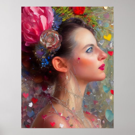 Valentijn Goddess Poster (Voorkant)