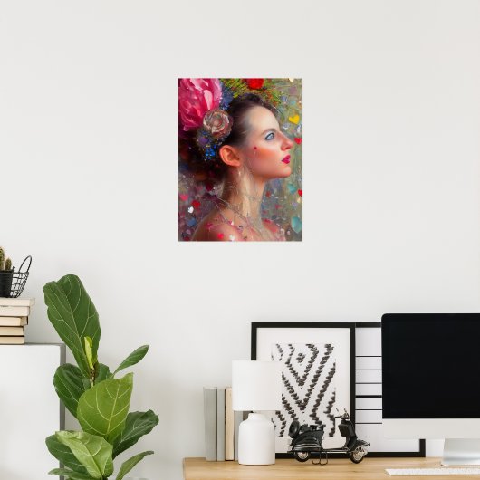 Valentijn Goddess Poster (Thuiskantoor)