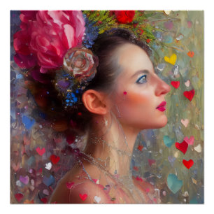 Valentijn Goddess Poster