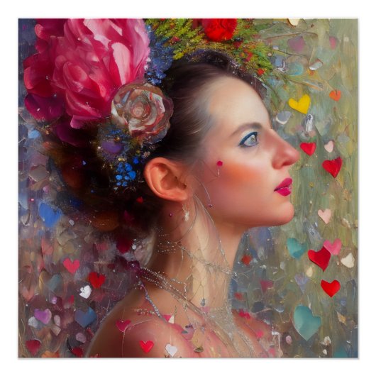 Valentijn Goddess Poster (Voorkant)