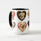 Valentijn Golden Retriever Dog Mok (Voorkant links)