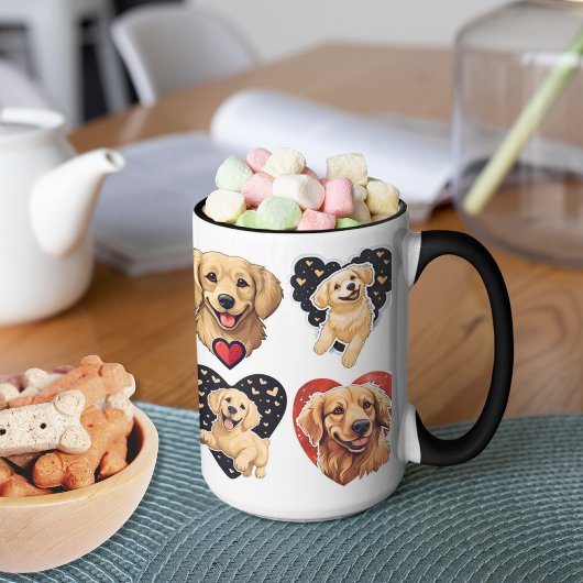 Valentijn Golden Retriever Dog Mok