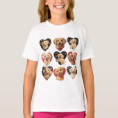 Valentijn Golden Retriever Dog T-shirt (Voorkant)
