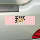 Valentijn Golden Retriever Puppy Bumpersticker (Op auto)