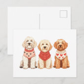 Valentijn Goldendoodle Dogs Briefkaart (Voorkant / Achterkant)