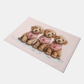 Valentijn Goldendoodle Dogs Deurmat (Schuin)