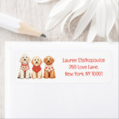 Valentijn Goldendoodle Dogs Etiket (Insitu)