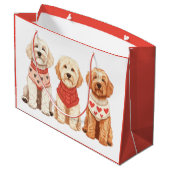 Valentijn Goldendoodle Dogs Groot Cadeauzakje (Achterkant Gekanteld)