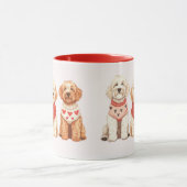 Valentijn Goldendoodle Dogs Mok (Midden)