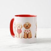 Valentijn Goldendoodle Dogs Mok (Voorkant links)