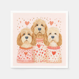 Valentijn Goldendoodle Dogs Servet