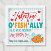 Valentijn Goldfish Gift Labels (Voorkant)