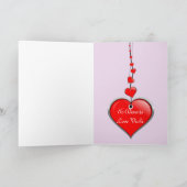 Valentijn golfkaart feestdagen kaart (Binnen)