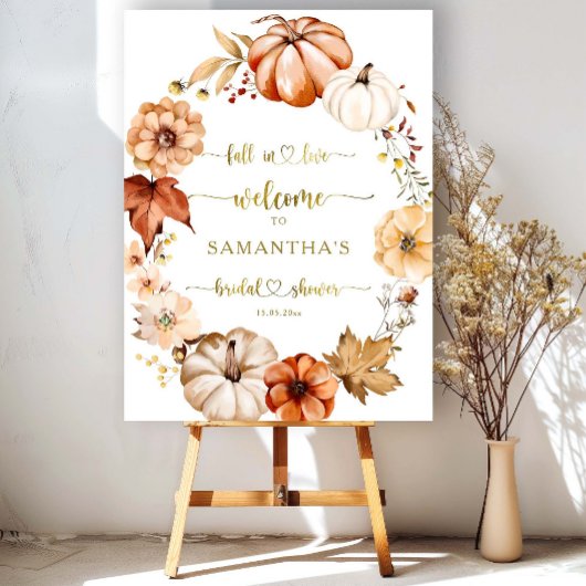 Valentijn Goud Roest Bruidsdouche Welkomstbord Poster