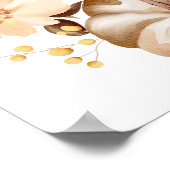 Valentijn Goud Roest Bruidsdouche Welkomstbord Poster (Hoek)