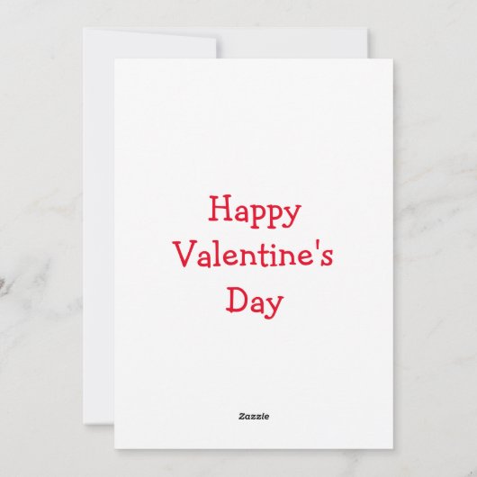 Valentijn grappig Bee Feestdagenkaart (Achterkant)