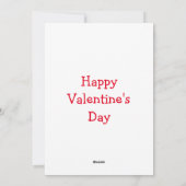 Valentijn grappige Bij Feestdagenkaart (Achterkant)
