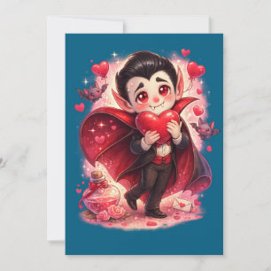 Valentijn Grappige Dracula Feestdagenkaart
