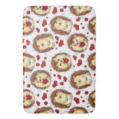 Valentijn grappige egel badmat (Voorkant Verticaal)