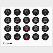 Valentijn grappige vader  ronde sticker (Vel)