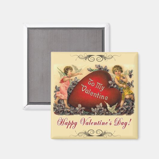 Valentijn Greeting Magneet (Voorkant / Achterkant)
