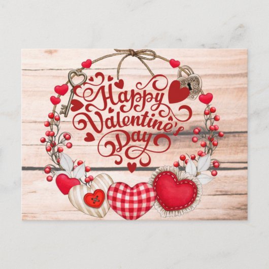 Valentijn Greetings Briefkaart (Voorkant)