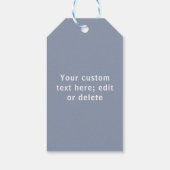 Valentijn grijs en wit liefdeshart aangepaste cade cadeaulabel (Achterkant)