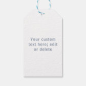 Valentijn grijs en wit liefdeshart aangepaste cade cadeaulabel (Achterkant)