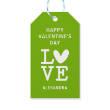 Valentijn groen en wit liefdeshart aangepast