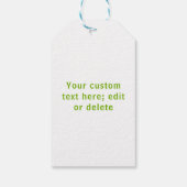 Valentijn groen en wit liefdeshart aangepast cadeaulabel (Achterkant)