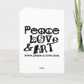 Valentijn Groet Feestdagen Kaart (Achterkant)