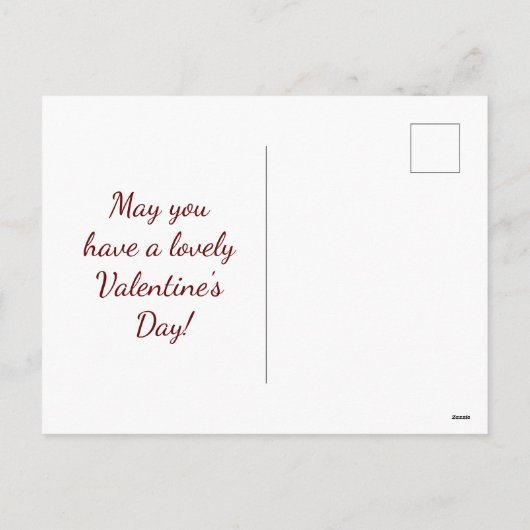 Valentijn Groet Feestdagenkaart (Achterkant)