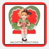 Valentijn Groeten Sticker (Voorkant)