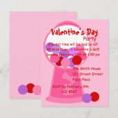 Valentijn-gumball-machine Kaart (Voorkant / Achterkant)