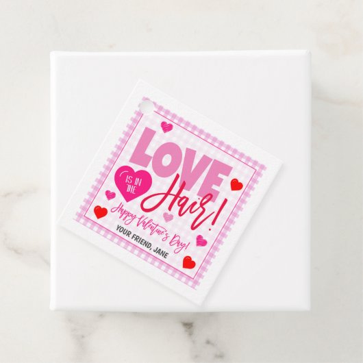 Valentijn Haarstropdas Gift Label (In situ)