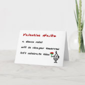 Valentijn Haiku - een grappig Valentijn gedicht Feestdagen Kaart (Voorkant)