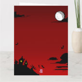 Valentijn Halloween Ghosting Gevouwen Wenskaart Kaart (Achterkant)