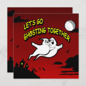 Valentijn Halloween Ghosting Sla de datum Kaart (Voorkant / Achterkant)