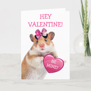 Valentijn Hamster/Muis Love Holiday Card Feestdagen Kaart