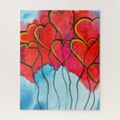 Valentijn harst ballonnen puzzel legpuzzel (Verticaal)