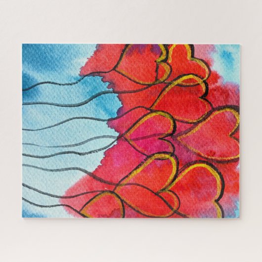 Valentijn harst ballonnen puzzel legpuzzel (Horizontaal)