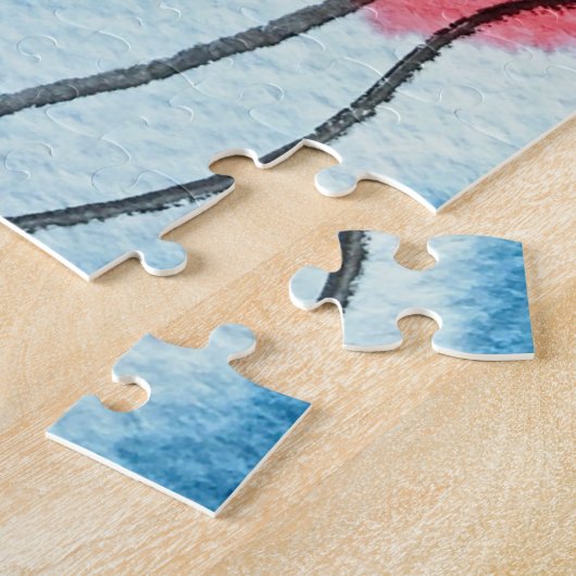 Valentijn harst ballonnen puzzel legpuzzel (Zijkant)