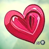 Valentijn Hart Accent Window Cling 12x12 Raamsticker (Vel 3)