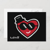 Valentijn hart Briefkaart (Voorkant / Achterkant)