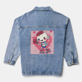valentijn hart denim jacket (Achterkant)