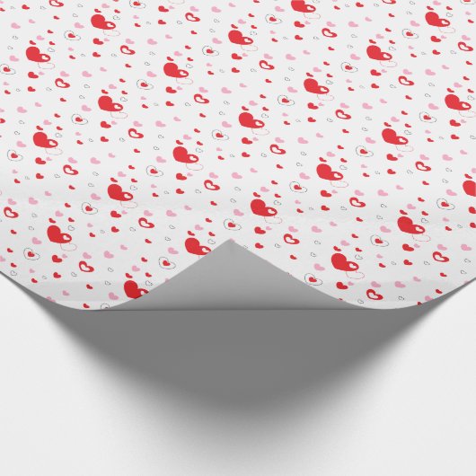 Valentijn Hart Design Gift Wrapping Paper Cadeaupapier (Hoek)